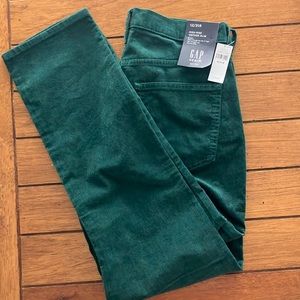 Women’s dark green corduroy pants